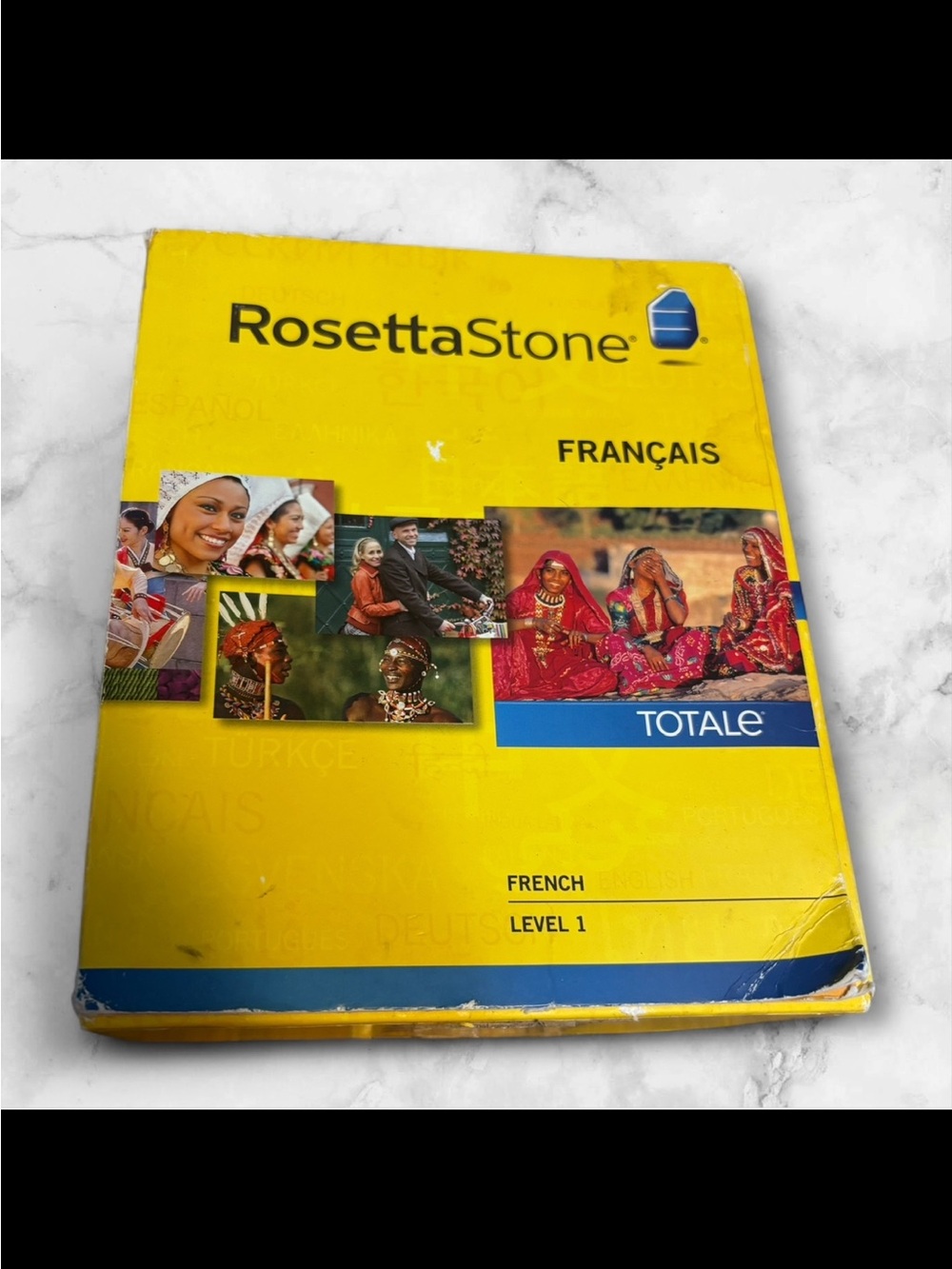Rosetta Stone French Level 1 box set.